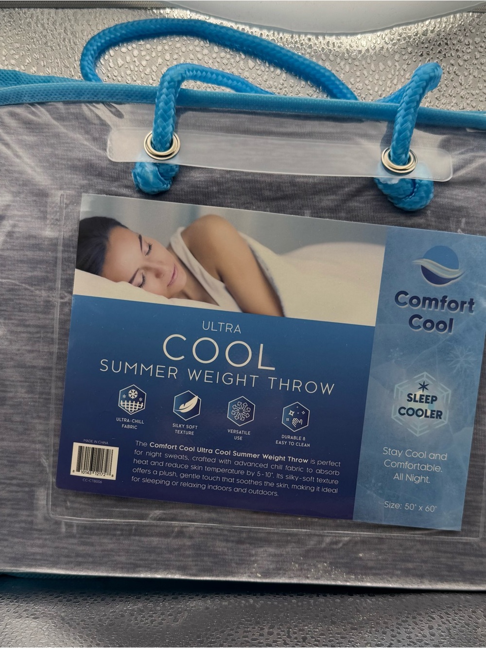 Ultra Summer Weight Throw - Blue